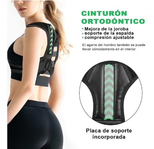 Corrector Postura Espalda Para Hombre Y Mujer Ajustable Faja S