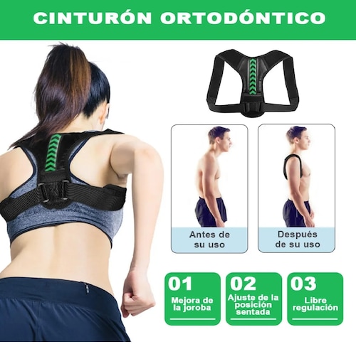 Corrector Postura Espalda Para Hombre Y Mujer Ajustable Faja S