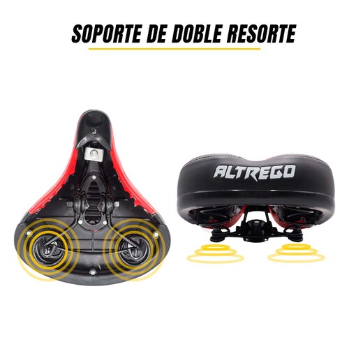 Asiento Bicicleta Prostático Ultra Confortable Rojo