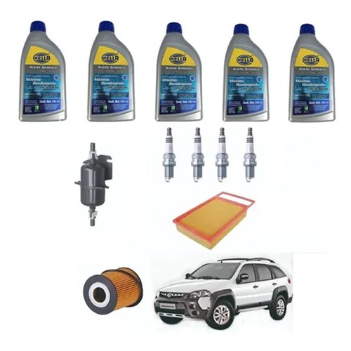 Kit Afinacion Fiat Palio Adventure 1.6 Aceite 5w30 Sintetico