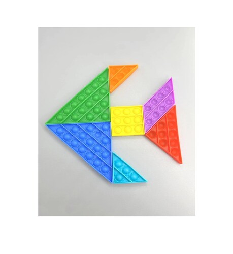 Pop It Antiestrés en Forma de Tangram DM