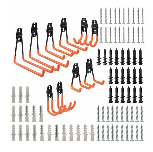 Kit Ganchos Dobles De Acero Para Almacenamiento De Coc,10 Piezas