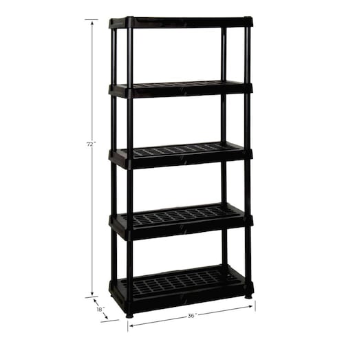 Estante de Plástico Tough Box Shelving 5 Niveles