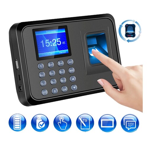 Reloj Checador Huella Digital Memoria Usb Biometrico