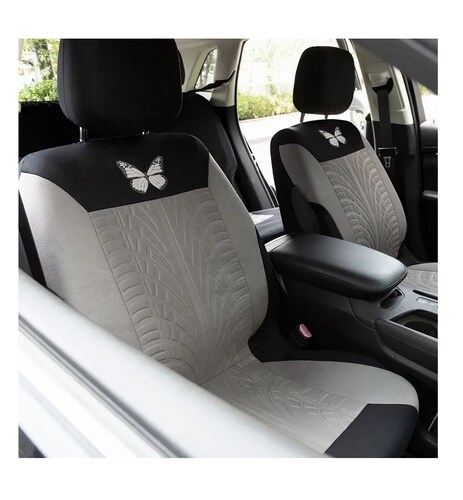 Comprar Diseño de camiseta, fundas para asientos delanteros de coche de 2  piezas con protector de asiento de tejido de poliéster