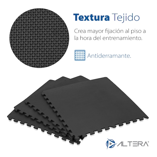 Tapete Para Yoga Y Ejercicio C/ 4 Piezas Antiderrapante De 1.2 Metros Eleva