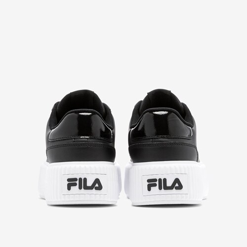 Tenis Fila Sandblast Negro Blanco de Dama Original.