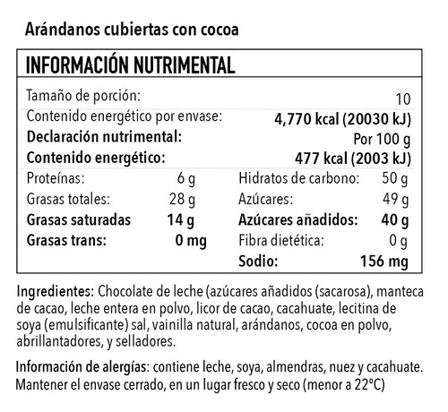 Xiocolat Arandano Cocoa (1 Kilo)