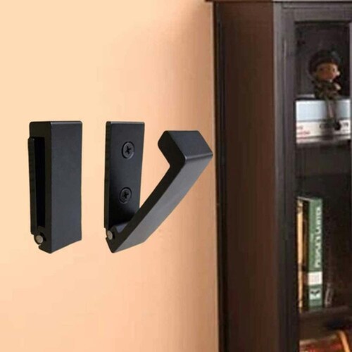 Set De 4 Gancho Plegable De Aleación De Aluminio Negro
