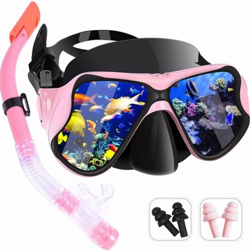 Kit De Gafas Buceo Con Snorkel Buceo Silicona 180 ajustables