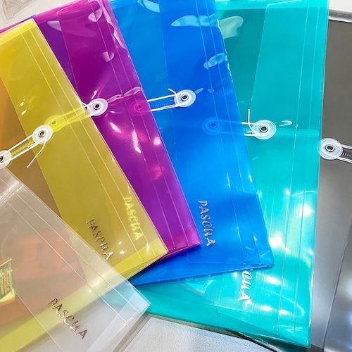 Sobre Plastico Carta Vertical con hilo Colore surtido 12 pzas