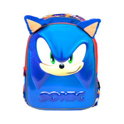 Mochila Escolar Sonic 13 Pulgadas Diseño 3d Edición Kinder Speed Hero