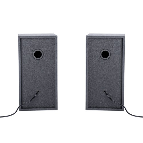 Bocinas Dúo con Sonido Estéreo Alámbricas para Escritorio conexión Auxiliar 3.5 potencia de 6W