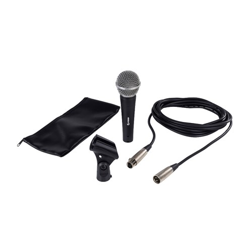 Micrófono Profesional Para Voz Incluye Base, Cable y Funda
