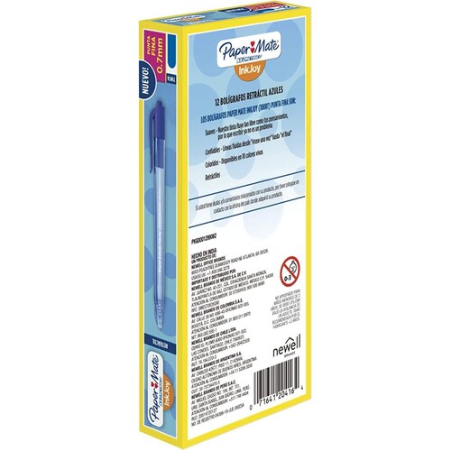 Paper Mate Kilométrico 100 RT CJ 12 pzas Azul PF