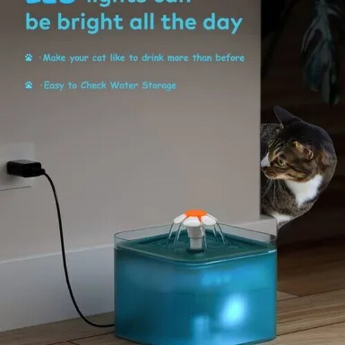 Fuente Para Gatos Bebedero Gatos Ultra Silenciosa 2l Filtro.