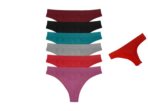 Paquete con 6 Tangas Tatys Fashion Pack incluye 6 Colores Diferentes.