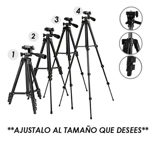 Tripie Soporte Base Tripode P Celular Camara Portatil Videos.