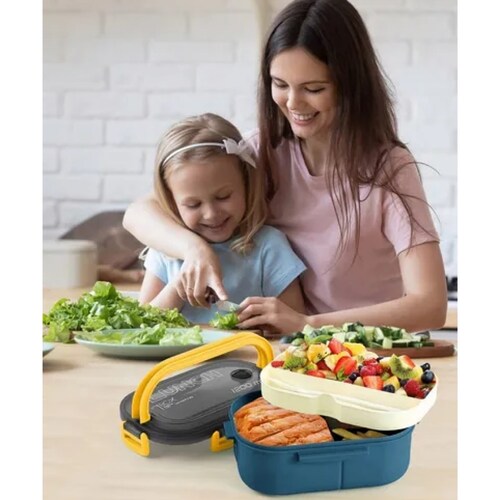 Fiambrera Portátil, Térmico Lunch Box Gran Capacidad 1200ml
