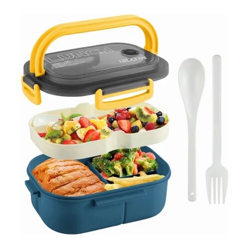 Fiambrera Portátil, Térmico Lunch Box Gran Capacidad 1200ml