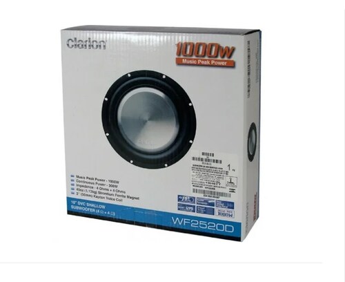 SUBWOOFER DE 10 PULGADAS CON SOPORTE PLANO DE DOBLE BOBINA DE 4 OHMS DE 1000 W MaX WF2520D