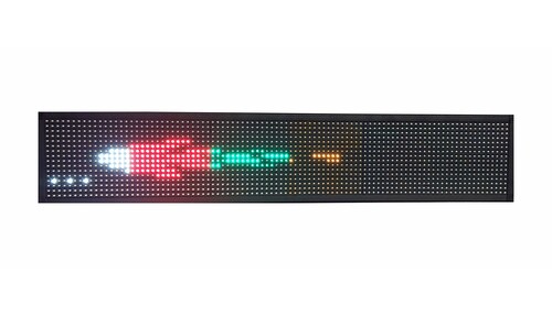 Letrero Led Programable Multicolor Por Wifi 100x20cm Para Publicidad, Facil de usar.
