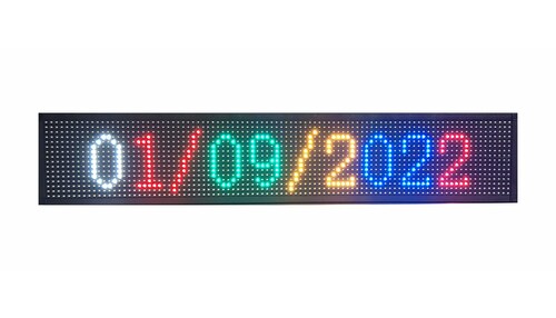 Letrero Led Programable Multicolor Por Wifi 100x20cm Para Publicidad, Facil de usar.