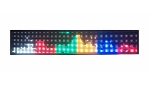 Letrero Led Programable Multicolor Por Wifi 100x20cm Para Publicidad, Facil de usar.