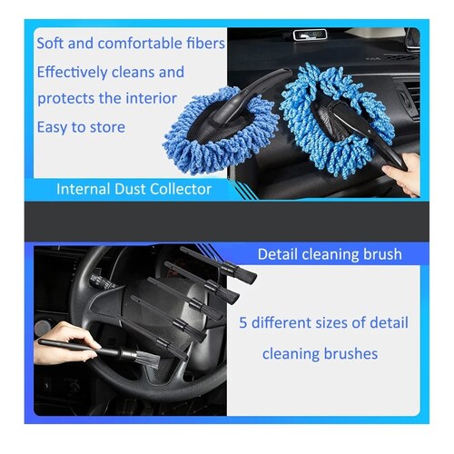 Kit De Lavado Automotriz Brochas Para Detallado Automotriz