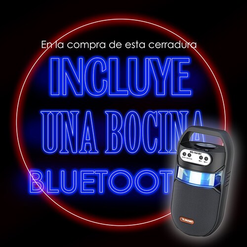 Cerradura Inteligente Digital Huella App BL1 GLASS (4 Métodos de apertura)