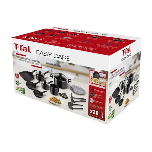 Bateria Completa Tfal Easy Care Antiadherente 20 Piezas