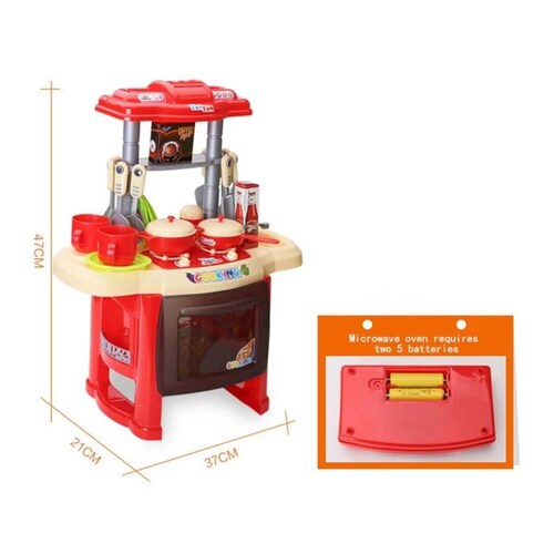 Cocina Infantil Kitchen Set Para Niños Con 24 Accesorios