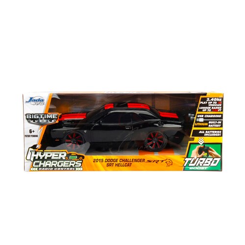 Jada Bigtime Muscle 1:16 2015 Dodge Challenger SRT Hellcat Negro