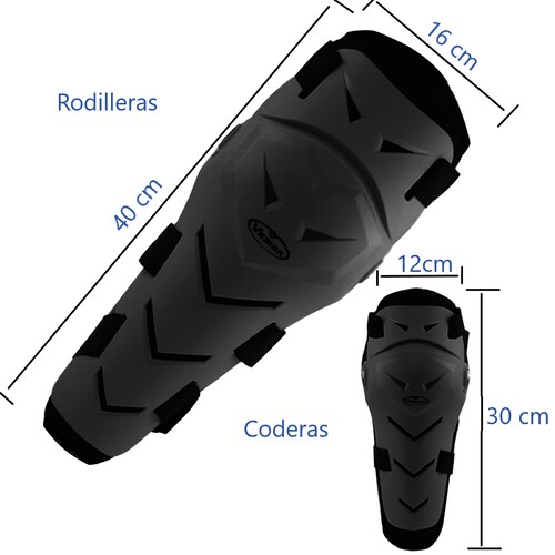 Rodilleras + coderas para motociclista protección motociclismo