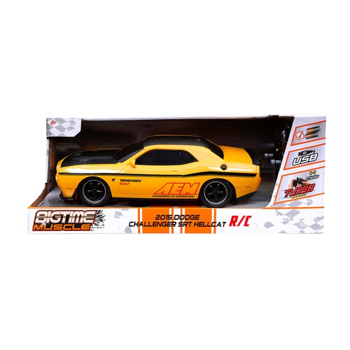 Jada Bigtime Muscle 1:16 2015 Dodge Challenger SRT Hellcat Amarillo