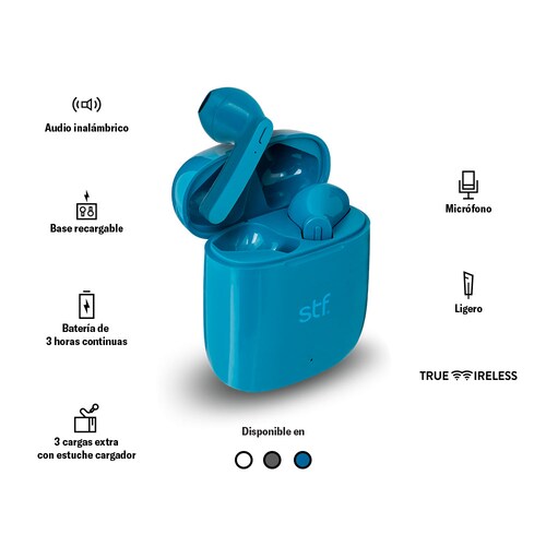 Audífonos True Wireless STF Nordic Color azul