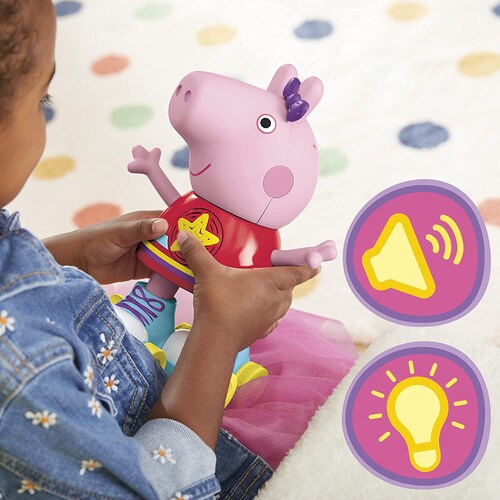 Peppa Pig Roller Disco Muñeca Con Luz y Sonido