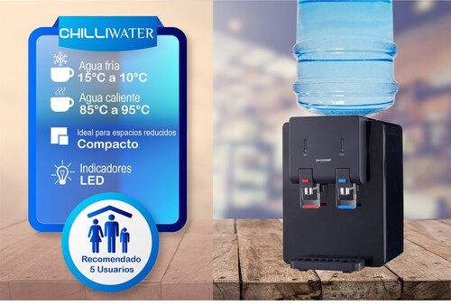 Dispensador De Agua  Hypermark Chilliwater Negro Hm0053w