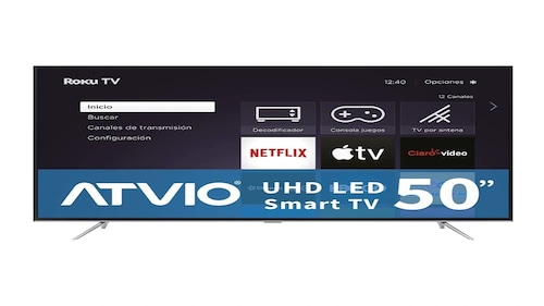 TV Atvio 50 Pulgadas HD Smart TV LED ATV-50UHDR