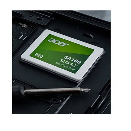 SSD Acer SA100 240GB SATA III 2.5" disco interno pc laptop almacenamiento disco duro datos verde