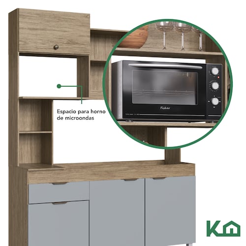 Despensero Modular Mueble De Cocina Rack Alacena Para Lavabo 