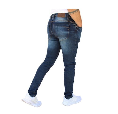 Pantalón Skinny de Mezclilla Stretch Para Hombre John Silver.