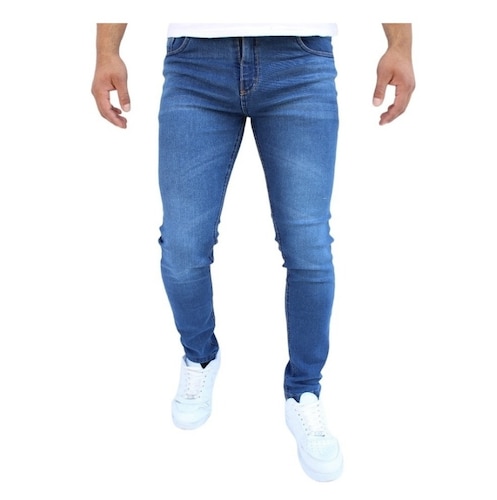 Pantalón Skinny de Mezclilla Stretch Para Hombre John Silver.