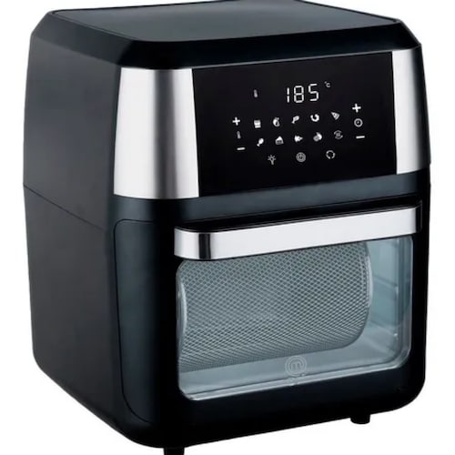 Freidora de aire MasterChef Multifuncional Premium MK-AFO-12SS de 12L color negro 110V
