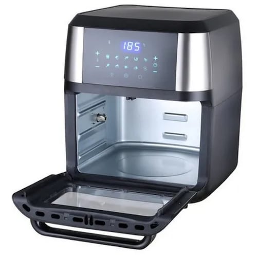 Freidora de aire MasterChef Multifuncional Premium MK-AFO-12SS de 12L color negro 110V