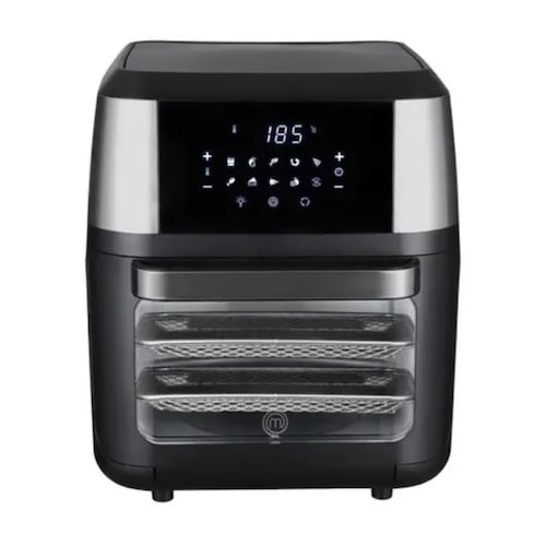 Freidora de aire MasterChef Multifuncional Premium MK-AFO-12SS de 12L color negro 110V