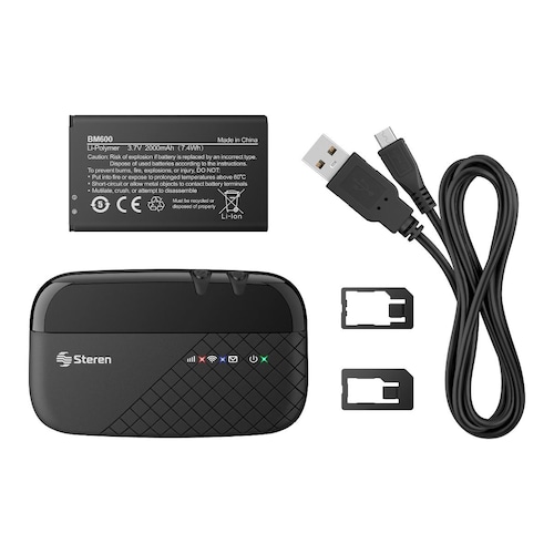 Router Wi-Fi Portátil 4G Desbloqueado Gran Alcance Steren