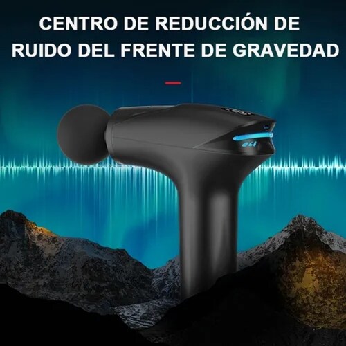 Pistola Masajeadora De Músculos 8 Velocidades Pantalla Lcd