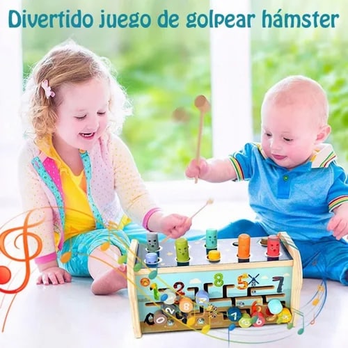 Juguete Didáctico Carrito De Perro Con Música Y Martillo 5e1.