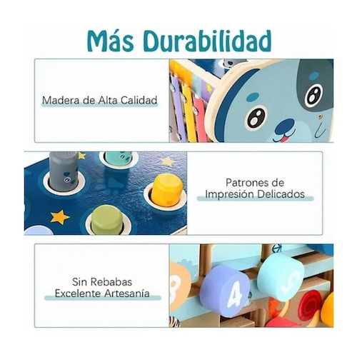 Juguete Didáctico Carrito De Perro Con Música Y Martillo 5e1.